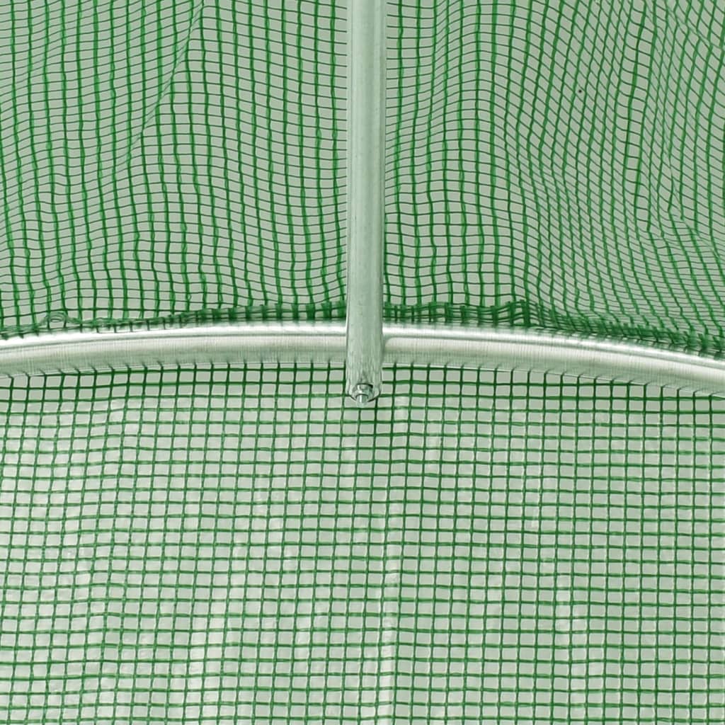Šiltnamis su plieno rėmu, žalios spalvos, 8x3x2m, 24m² Šiltnamis su plieno rėmu, žalios spalvos, 8x3x2m, 24m² - Image 9
