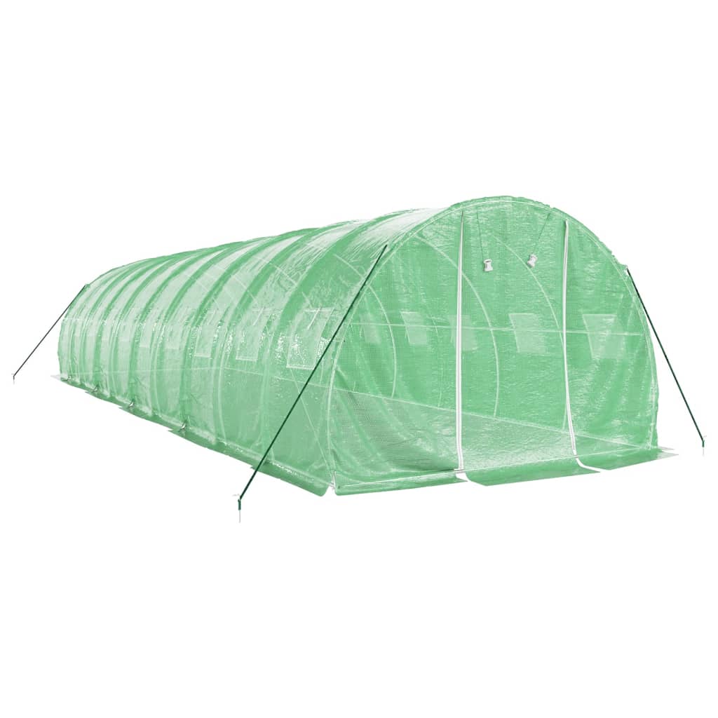 Šiltnamis su plieno rėmu, žalios spalvos, 10x3x2m, 30m² Šiltnamis su plieno rėmu, žalios spalvos, 10x3x2m, 30m² - Image 3