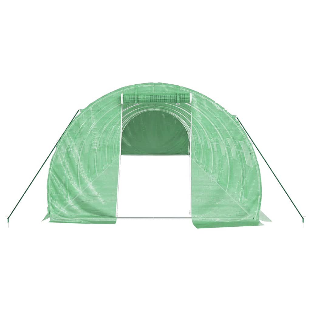 Šiltnamis su plieno rėmu, žalios spalvos, 10x3x2m, 30m² Šiltnamis su plieno rėmu, žalios spalvos, 10x3x2m, 30m² - Image 4