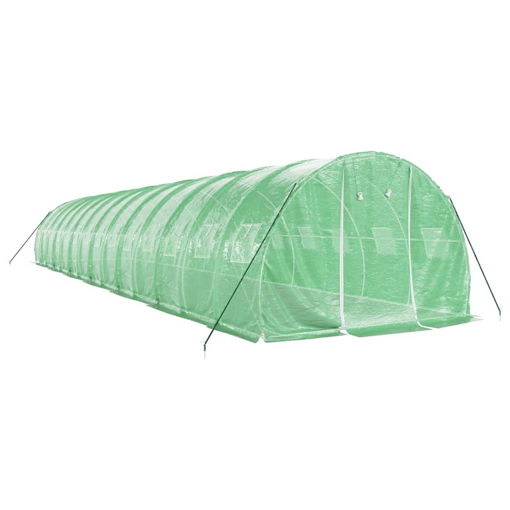 Šiltnamis su plieno rėmu, žalios spalvos, 14x3x2m, 42m² Šiltnamis su plieno rėmu, žalios spalvos, 14x3x2m, 42m² - Image 3