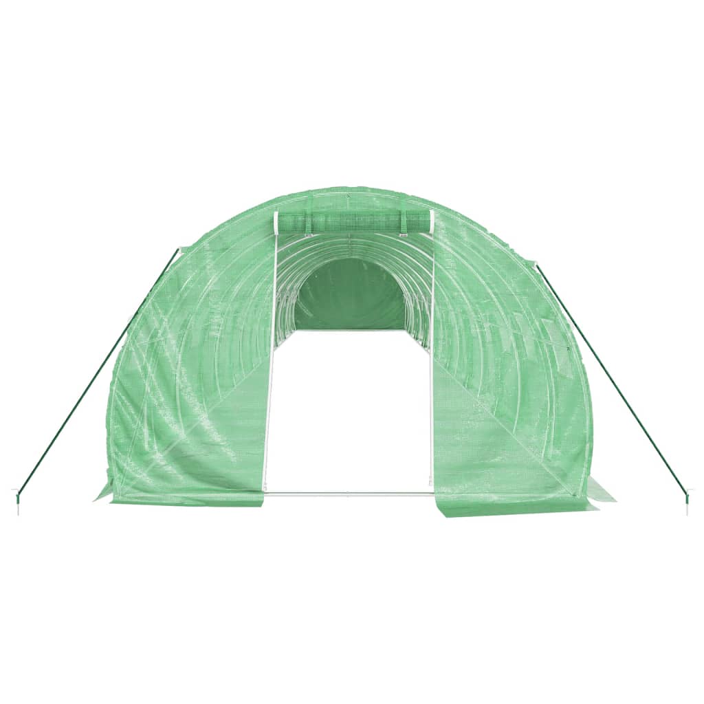 Šiltnamis su plieno rėmu, žalios spalvos, 16x3x2m, 48m² Šiltnamis su plieno rėmu, žalios spalvos, 16x3x2m, 48m² - Image 4