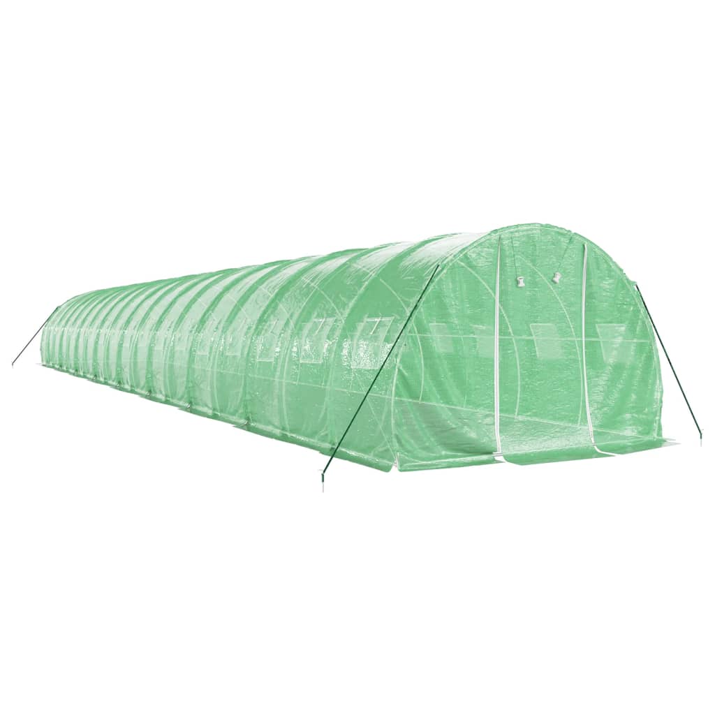 Šiltnamis su plieno rėmu, žalios spalvos, 18x3x2m, 54m² Šiltnamis su plieno rėmu, žalios spalvos, 18x3x2m, 54m² - Image 3