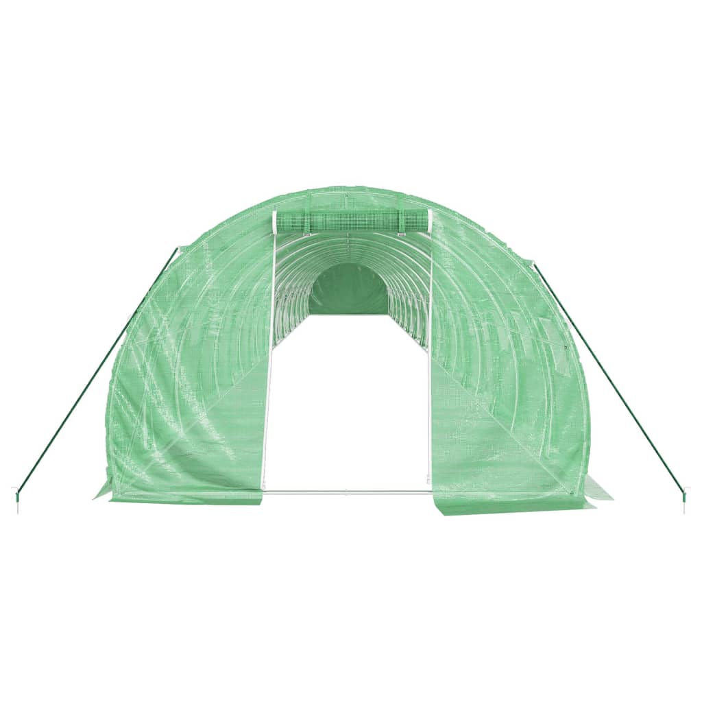 Šiltnamis su plieno rėmu, žalios spalvos, 24x3x2m, 72m² Šiltnamis su plieno rėmu, žalios spalvos, 24x3x2m, 72m² - Image 4