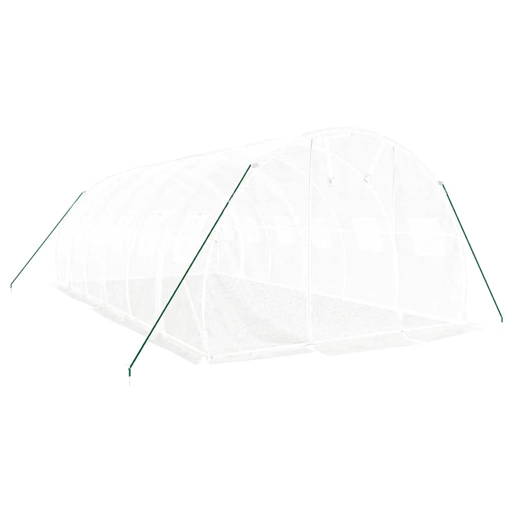 Šiltnamis su plieno rėmu, baltos spalvos, 6x3x2m, 18m² Šiltnamis su plieno rėmu, baltos spalvos, 6x3x2m, 18m² - Image 3