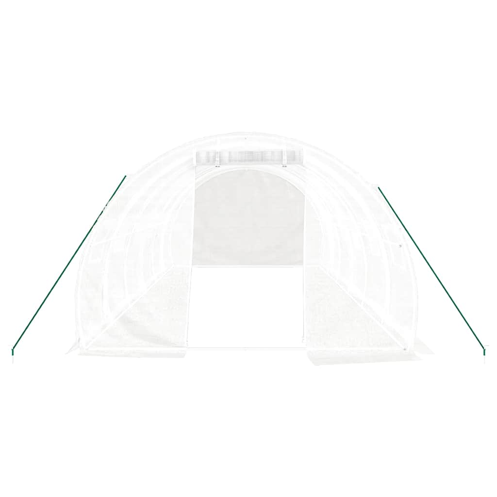 Šiltnamis su plieno rėmu, baltos spalvos, 6x3x2m, 18m² Šiltnamis su plieno rėmu, baltos spalvos, 6x3x2m, 18m² - Image 4