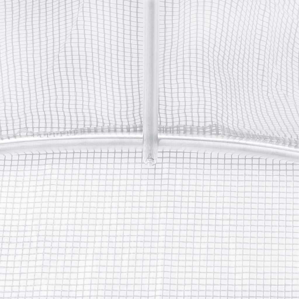 Šiltnamis su plieno rėmu, baltos spalvos, 6x3x2m, 18m² Šiltnamis su plieno rėmu, baltos spalvos, 6x3x2m, 18m² - Image 9