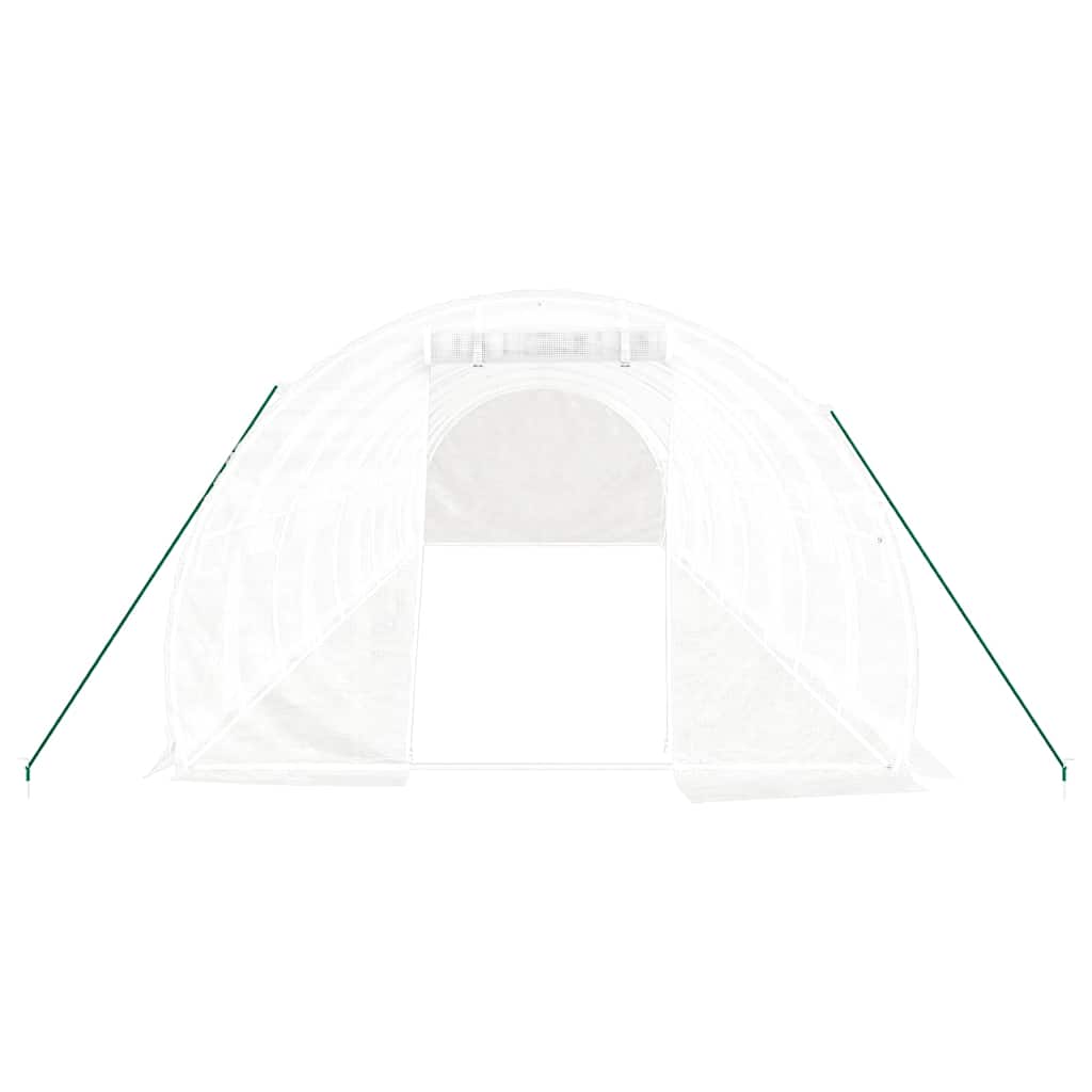 Šiltnamis su plieno rėmu, baltos spalvos, 10x3x2m, 30m² Šiltnamis su plieno rėmu, baltos spalvos, 10x3x2m, 30m² - Image 4