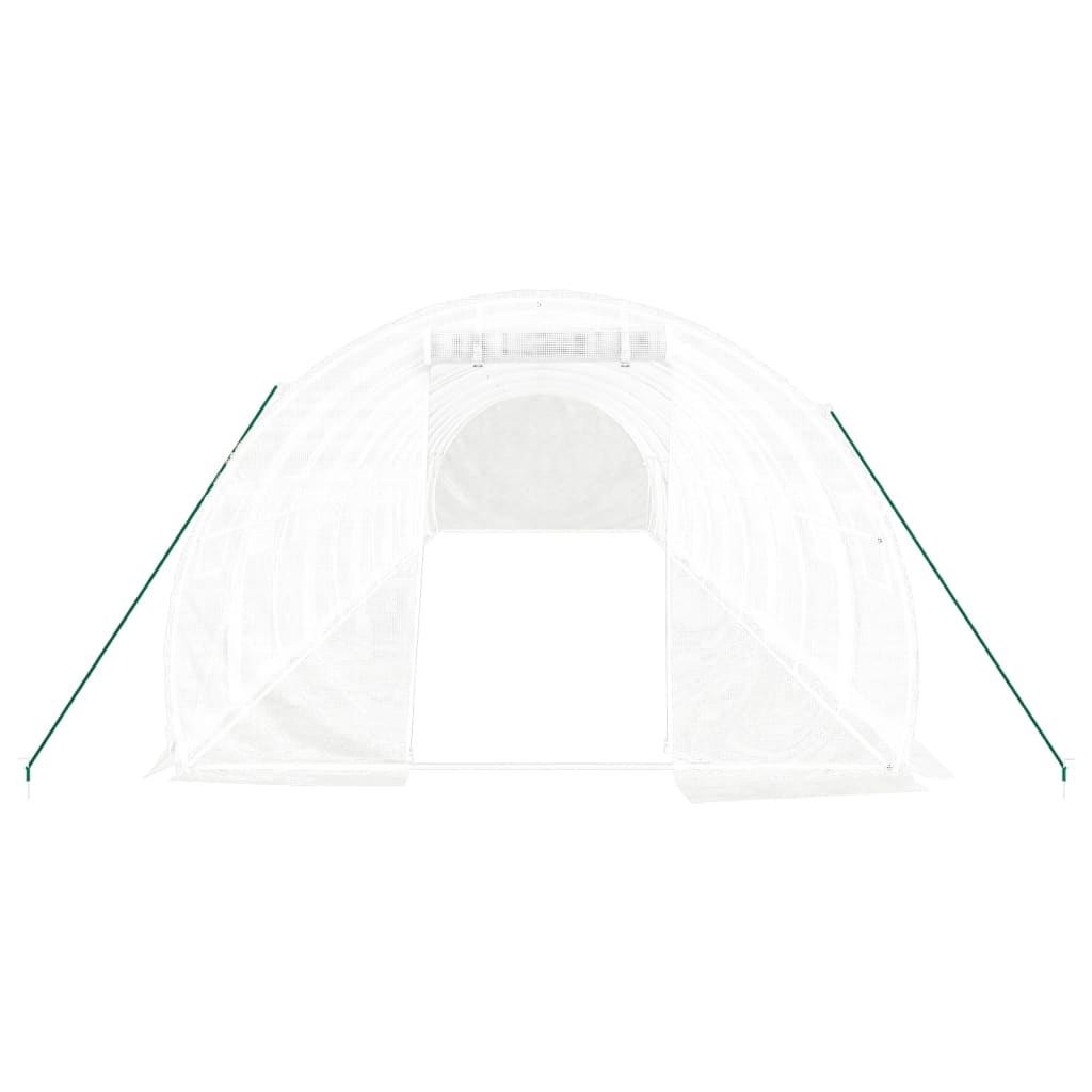 Šiltnamis su plieno rėmu, baltos spalvos, 12x3x2m, 36m² Šiltnamis su plieno rėmu, baltos spalvos, 12x3x2m, 36m² - Image 4