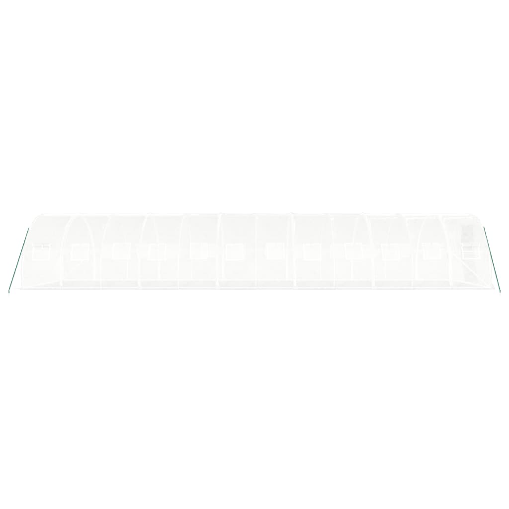 Šiltnamis su plieno rėmu, baltos spalvos, 12x3x2m, 36m² Šiltnamis su plieno rėmu, baltos spalvos, 12x3x2m, 36m² - Image 5