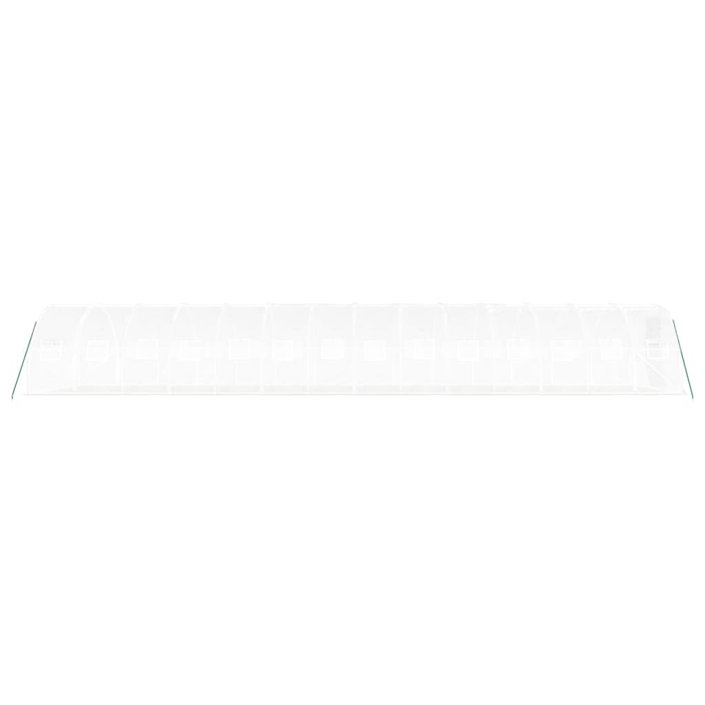 Šiltnamis su plieno rėmu, baltos spalvos, 14x3x2m, 42m² Šiltnamis su plieno rėmu, baltos spalvos, 14x3x2m, 42m² - Image 5