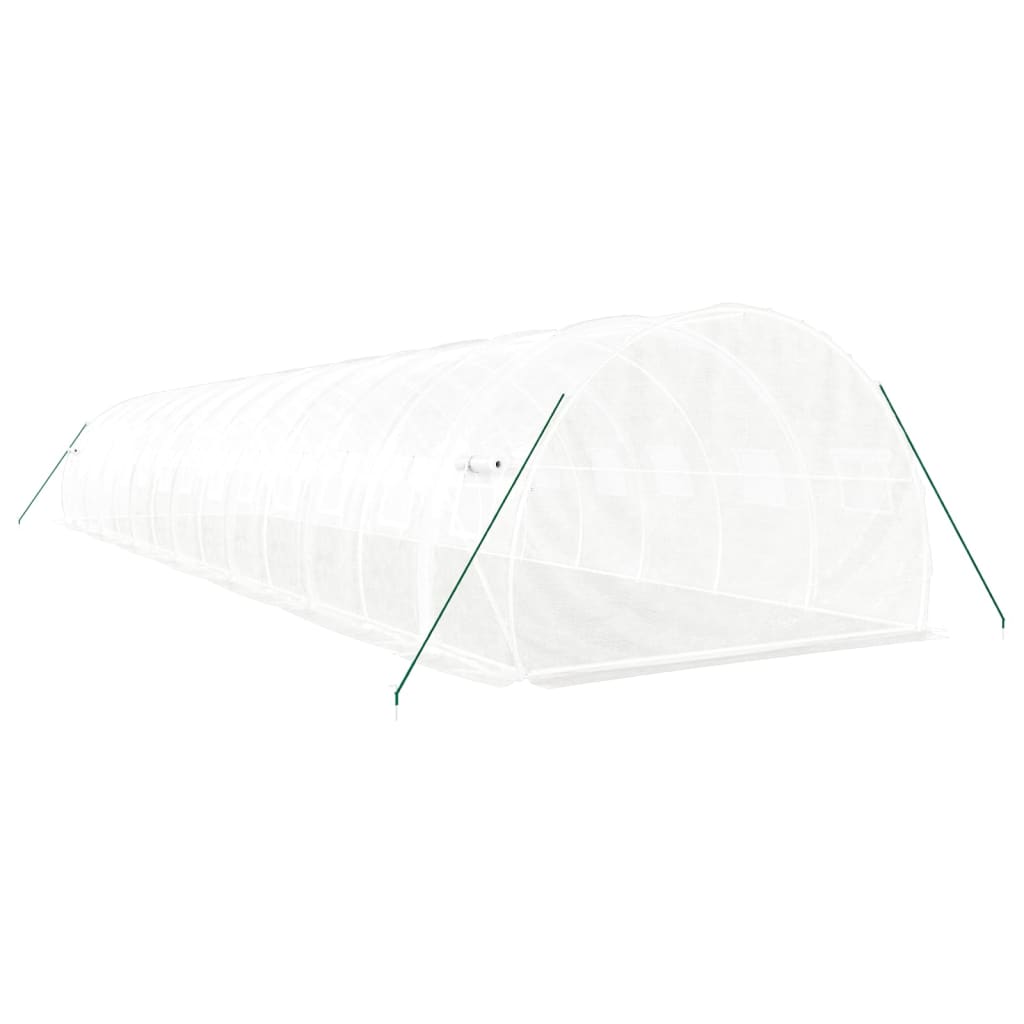 Šiltnamis su plieno rėmu, baltos spalvos, 14x3x2m, 42m² Šiltnamis su plieno rėmu, baltos spalvos, 14x3x2m, 42m² - Image 6