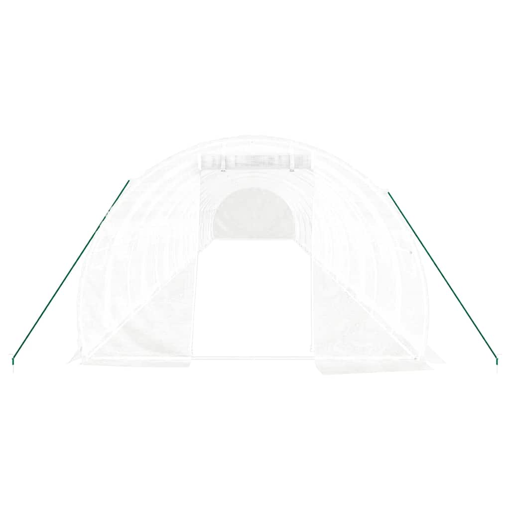 Šiltnamis su plieno rėmu, baltos spalvos, 16x3x2m, 48m² Šiltnamis su plieno rėmu, baltos spalvos, 16x3x2m, 48m² - Image 4