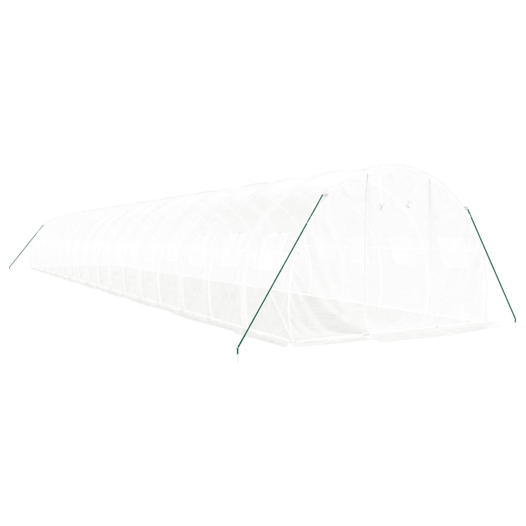 Šiltnamis su plieno rėmu, baltos spalvos, 18x3x2m, 54m² Šiltnamis su plieno rėmu, baltos spalvos, 18x3x2m, 54m² - Image 3