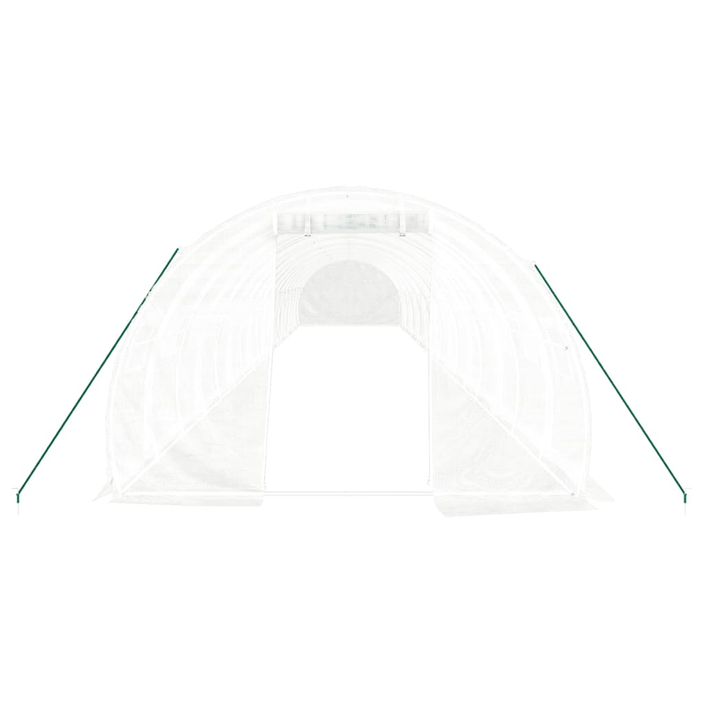 Šiltnamis su plieno rėmu, baltos spalvos, 18x3x2m, 54m² Šiltnamis su plieno rėmu, baltos spalvos, 18x3x2m, 54m² - Image 4