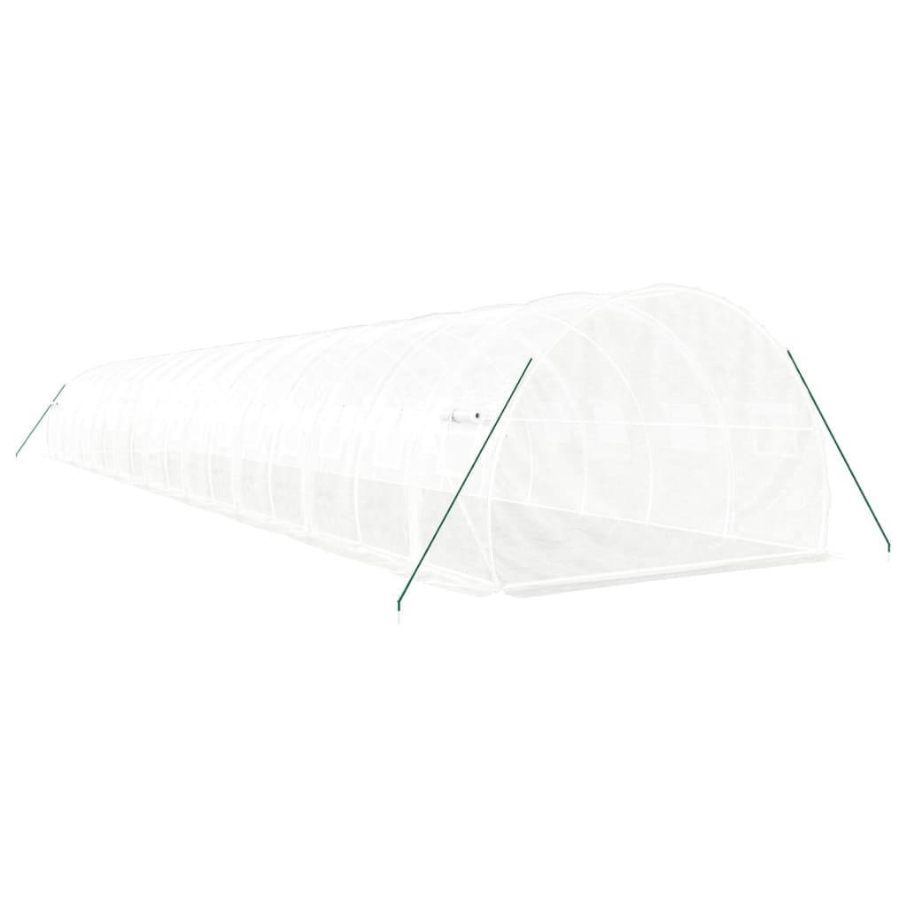 Šiltnamis su plieno rėmu, baltos spalvos, 18x3x2m, 54m² Šiltnamis su plieno rėmu, baltos spalvos, 18x3x2m, 54m² - Image 6