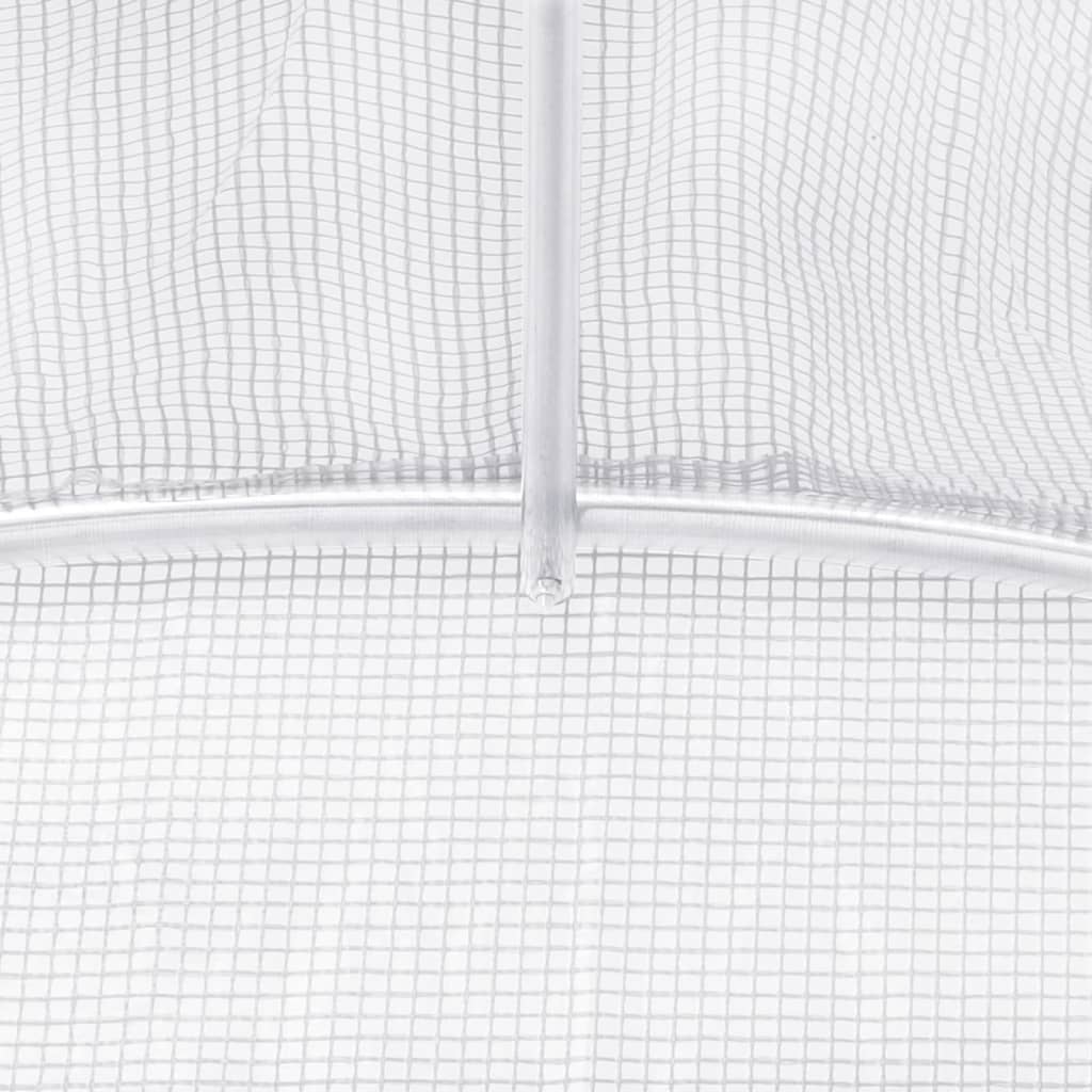 Šiltnamis su plieno rėmu, baltos spalvos, 18x3x2m, 54m² Šiltnamis su plieno rėmu, baltos spalvos, 18x3x2m, 54m² - Image 9