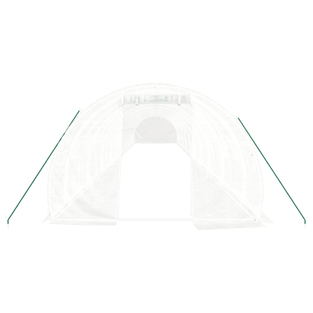 Šiltnamis su plieno rėmu, baltos spalvos, 20x3x2m, 60m² Šiltnamis su plieno rėmu, baltos spalvos, 20x3x2m, 60m² - Image 4