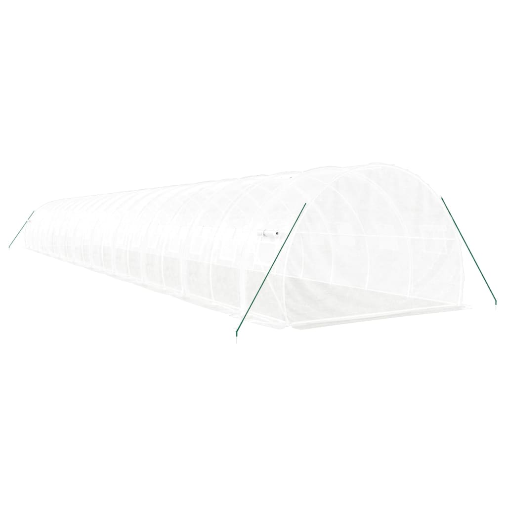 Šiltnamis su plieno rėmu, baltos spalvos, 20x3x2m, 60m² Šiltnamis su plieno rėmu, baltos spalvos, 20x3x2m, 60m² - Image 6