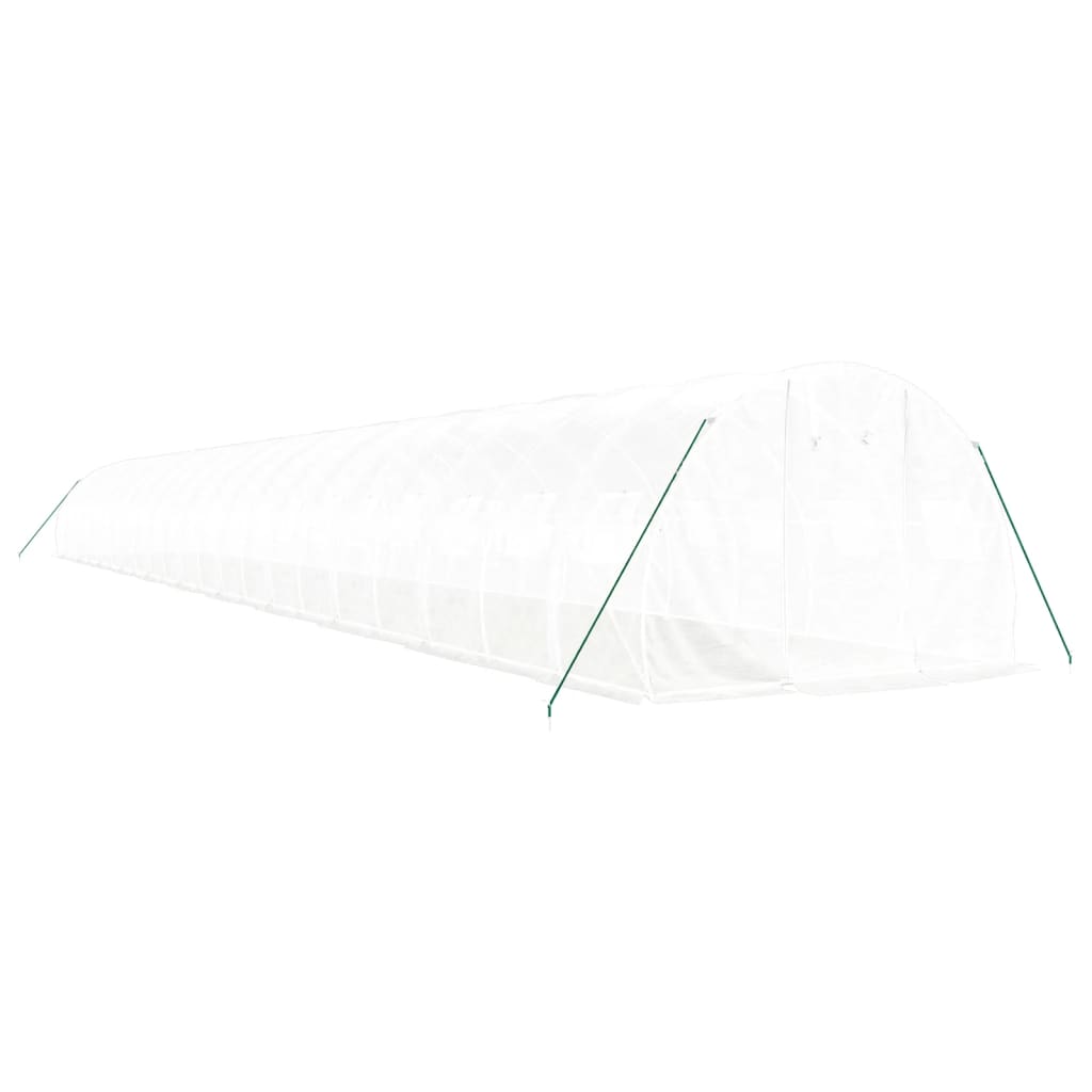 Šiltnamis su plieno rėmu, baltos spalvos, 22x3x2m, 66m² Šiltnamis su plieno rėmu, baltos spalvos, 22x3x2m, 66m² - Image 3