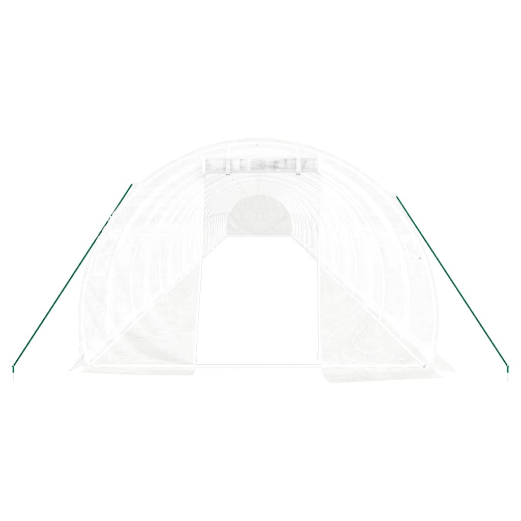Šiltnamis su plieno rėmu, baltos spalvos, 22x3x2m, 66m² Šiltnamis su plieno rėmu, baltos spalvos, 22x3x2m, 66m² - Image 4