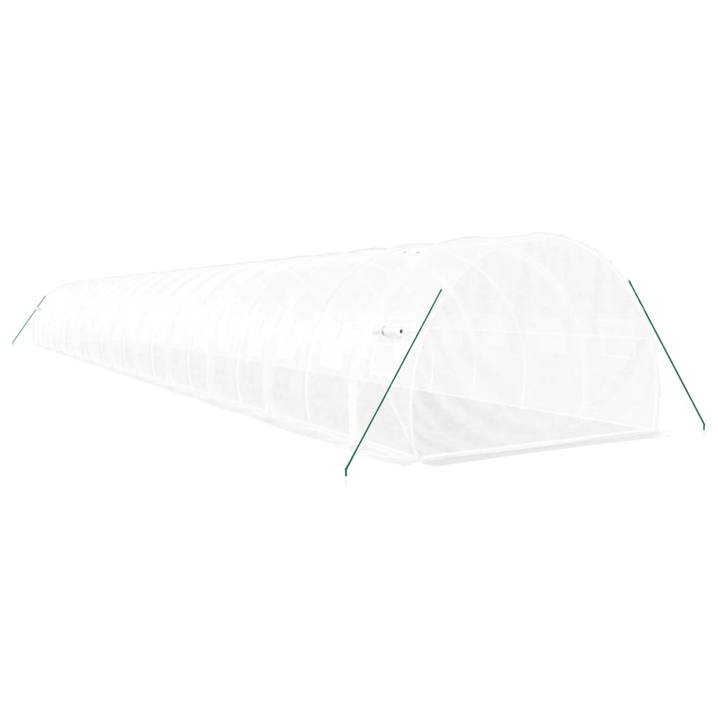 Šiltnamis su plieno rėmu, baltos spalvos, 22x3x2m, 66m² Šiltnamis su plieno rėmu, baltos spalvos, 22x3x2m, 66m² - Image 6