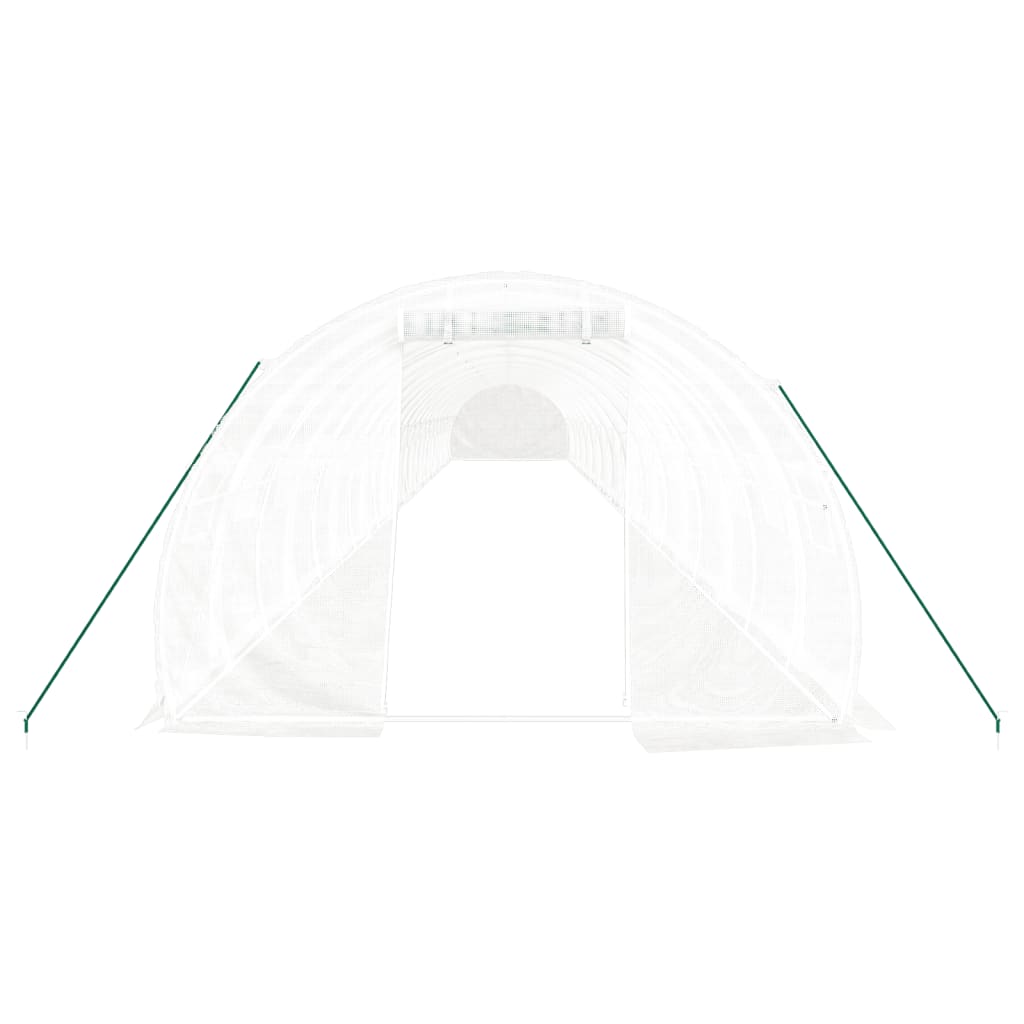 Šiltnamis su plieno rėmu, baltos spalvos, 24x3x2m, 72m² Šiltnamis su plieno rėmu, baltos spalvos, 24x3x2m, 72m² - Image 4