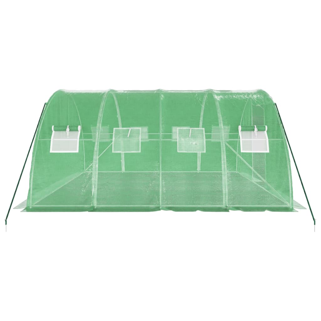 Šiltnamis su plieno rėmu, žalios spalvos, 4x4x2m, 16m² Šiltnamis su plieno rėmu, žalios spalvos, 4x4x2m, 16m² - Image 5