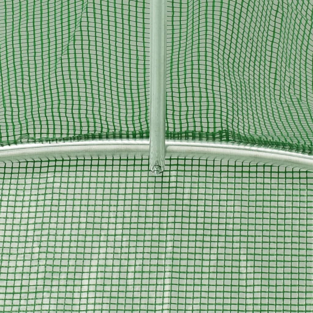 Šiltnamis su plieno rėmu, žalios spalvos, 4x4x2m, 16m² Šiltnamis su plieno rėmu, žalios spalvos, 4x4x2m, 16m² - Image 9