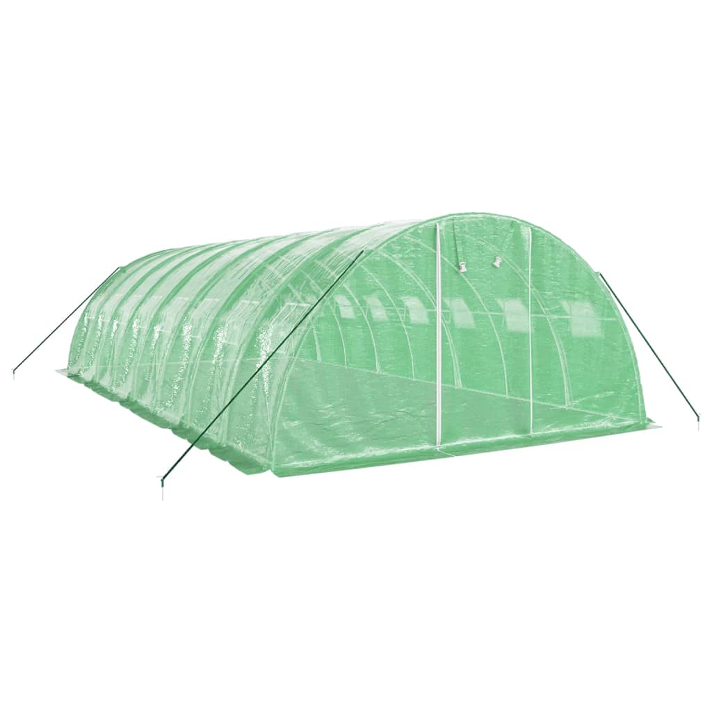 Šiltnamis su plieno rėmu, žalios spalvos, 8x4x2m, 32m² Šiltnamis su plieno rėmu, žalios spalvos, 8x4x2m, 32m² - Image 3