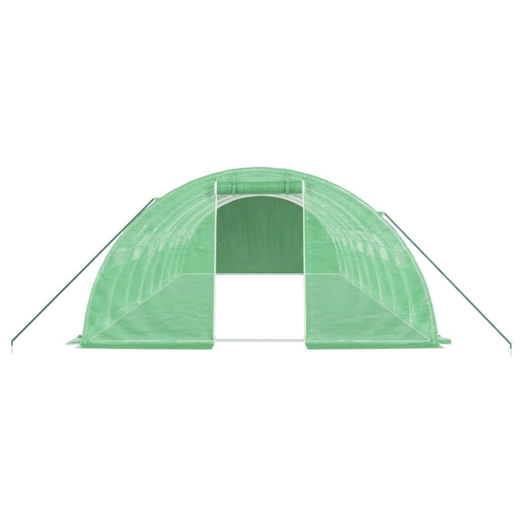 Šiltnamis su plieno rėmu, žalios spalvos, 8x4x2m, 32m² Šiltnamis su plieno rėmu, žalios spalvos, 8x4x2m, 32m² - Image 4