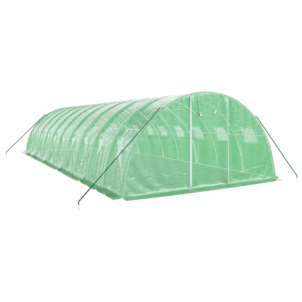Šiltnamis su plieno rėmu, žalios spalvos, 10x4x2m, 40m² Šiltnamis su plieno rėmu, žalios spalvos, 10x4x2m, 40m² - Image 3
