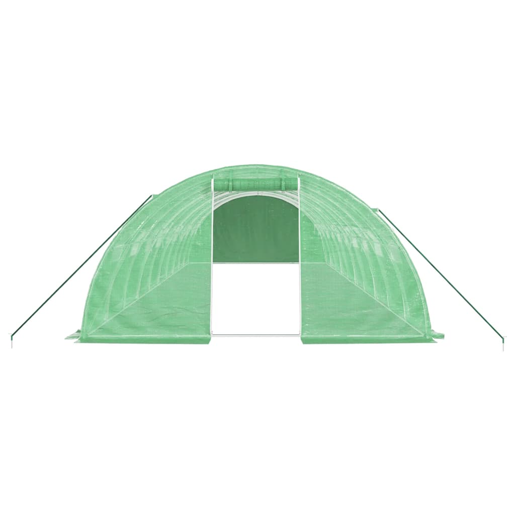 Šiltnamis su plieno rėmu, žalios spalvos, 10x4x2m, 40m² Šiltnamis su plieno rėmu, žalios spalvos, 10x4x2m, 40m² - Image 4