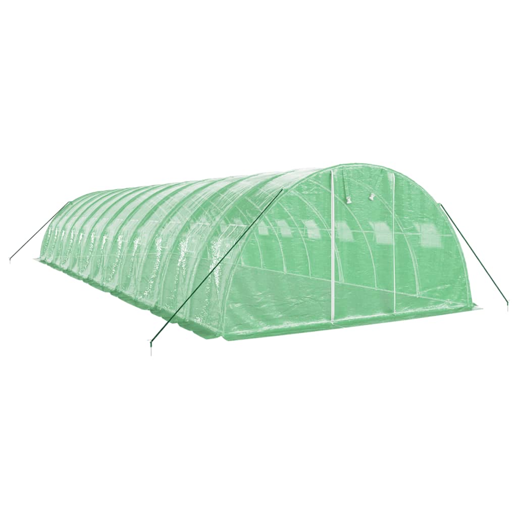 Šiltnamis su plieno rėmu, žalios spalvos, 12x4x2m, 48m² Šiltnamis su plieno rėmu, žalios spalvos, 12x4x2m, 48m² - Image 3