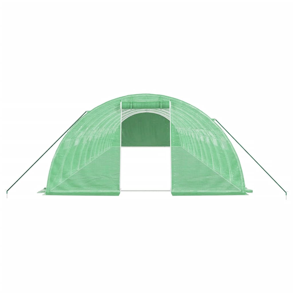 Šiltnamis su plieno rėmu, žalios spalvos, 12x4x2m, 48m² Šiltnamis su plieno rėmu, žalios spalvos, 12x4x2m, 48m² - Image 4