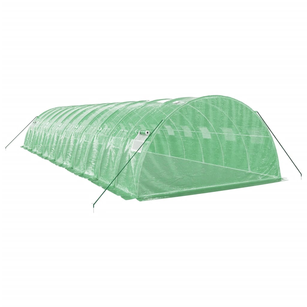 Šiltnamis su plieno rėmu, žalios spalvos, 12x4x2m, 48m² Šiltnamis su plieno rėmu, žalios spalvos, 12x4x2m, 48m² - Image 6