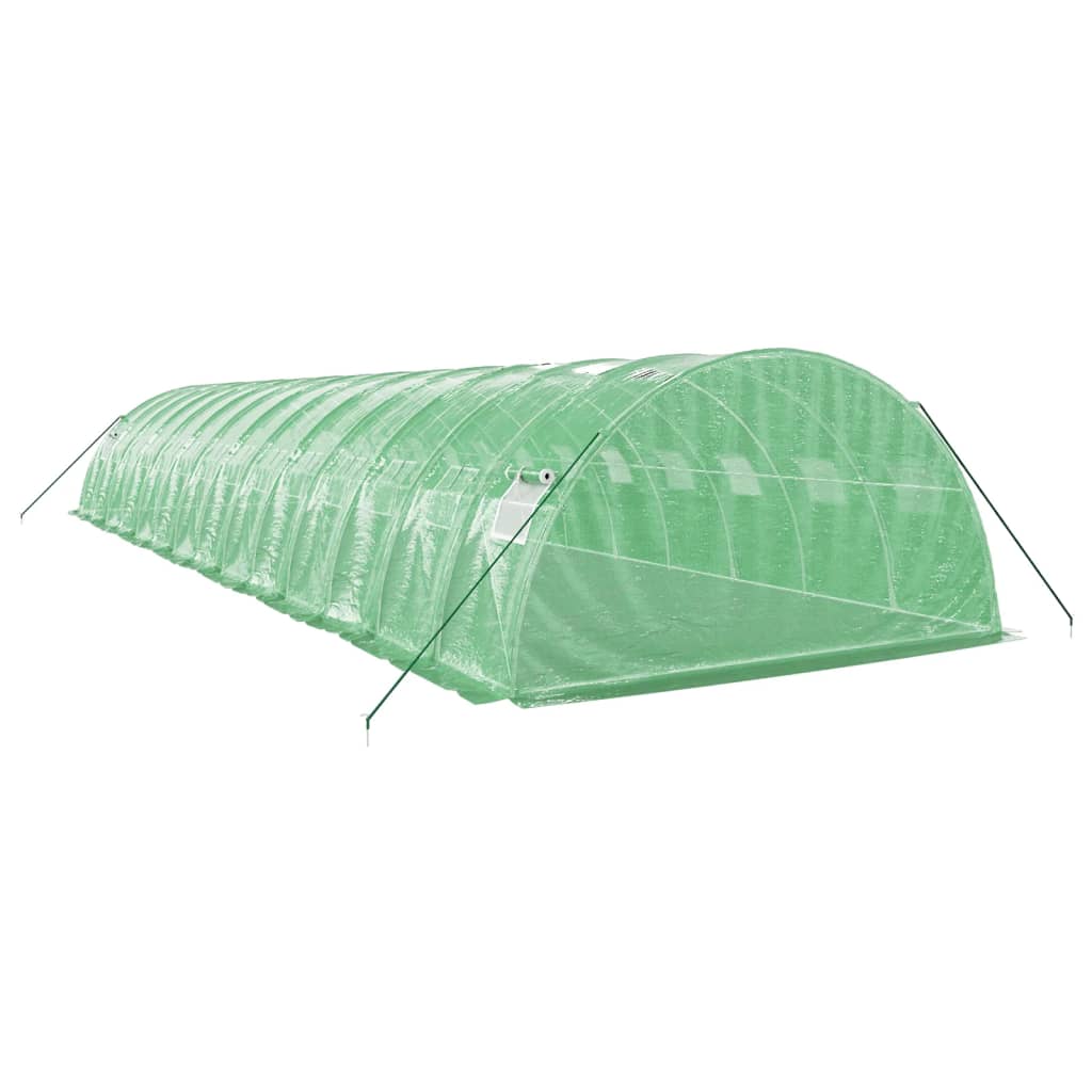 Šiltnamis su plieno rėmu, žalios spalvos, 14x4x2m, 56m² Šiltnamis su plieno rėmu, žalios spalvos, 14x4x2m, 56m² - Image 6