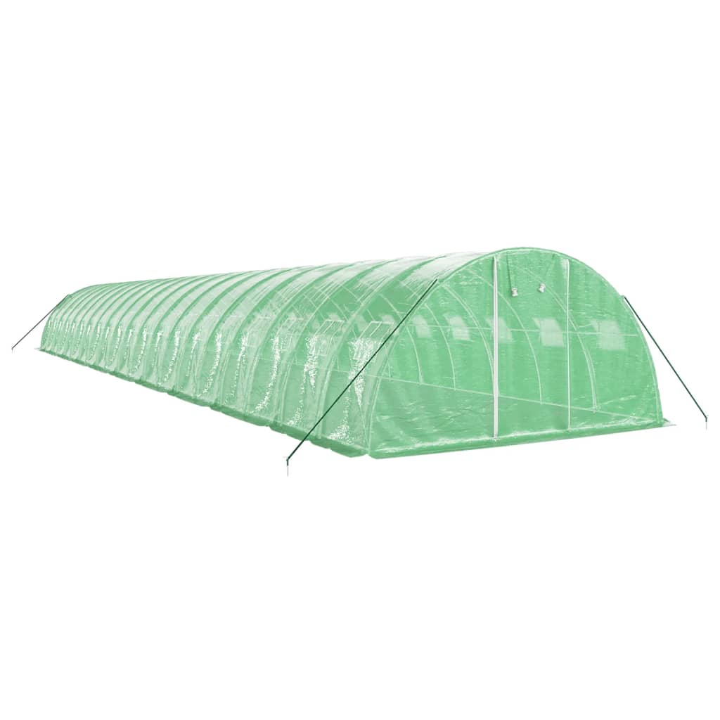 Šiltnamis su plieno rėmu, žalios spalvos, 20x4x2m, 80m² Šiltnamis su plieno rėmu, žalios spalvos, 20x4x2m, 80m² - Image 3