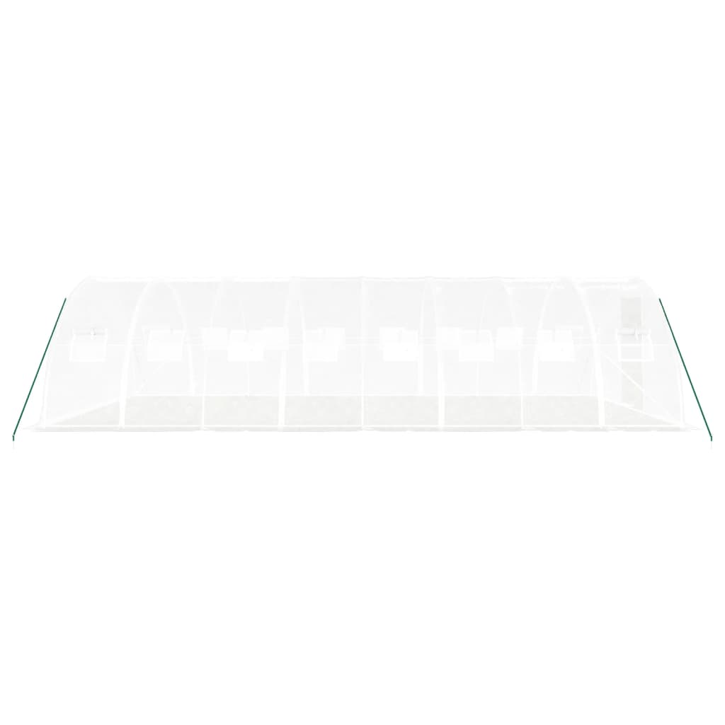 Šiltnamis su plieno rėmu, baltos spalvos, 8x4x2m, 32m² Šiltnamis su plieno rėmu, baltos spalvos, 8x4x2m, 32m² - Image 5