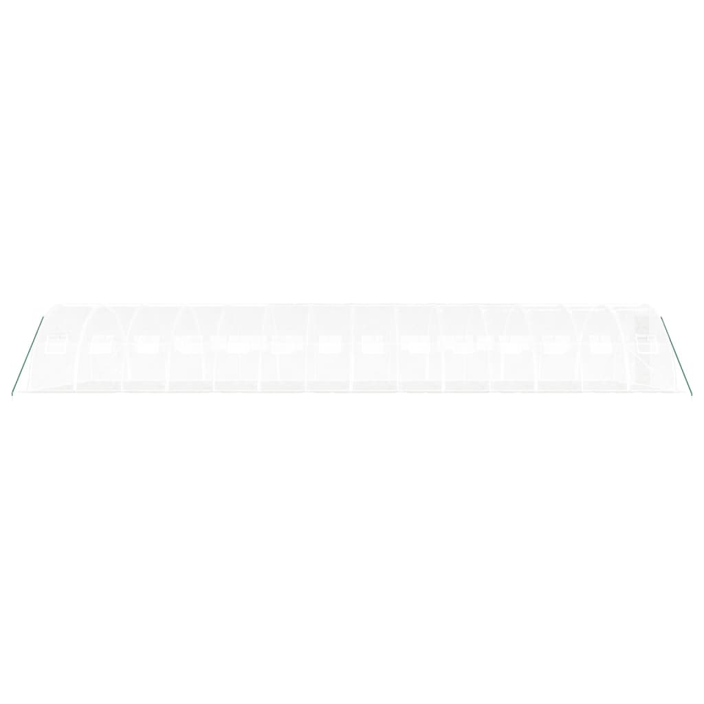 Šiltnamis su plieno rėmu, baltos spalvos, 14x4x2m, 56m² Šiltnamis su plieno rėmu, baltos spalvos, 14x4x2m, 56m² - Image 5