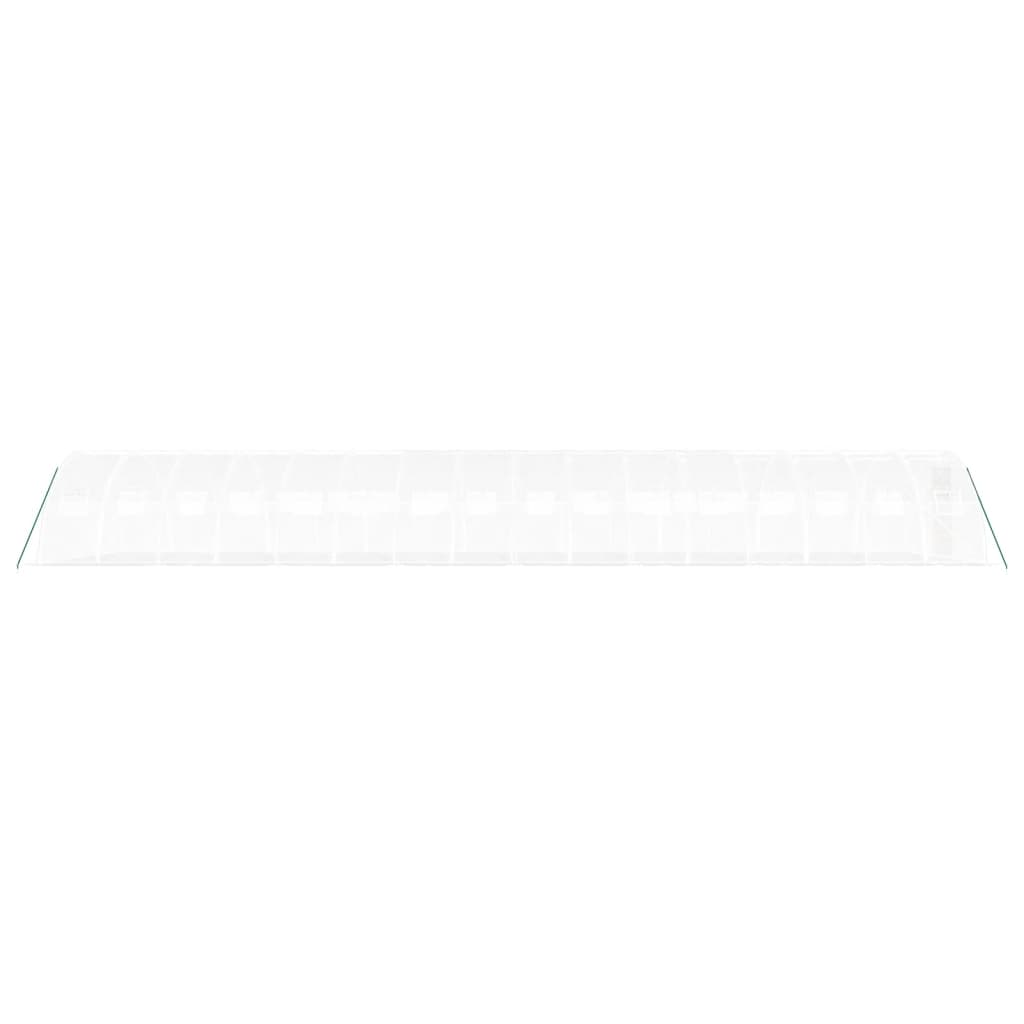 Šiltnamis su plieno rėmu, baltos spalvos, 16x4x2m, 64m² Šiltnamis su plieno rėmu, baltos spalvos, 16x4x2m, 64m² - Image 5