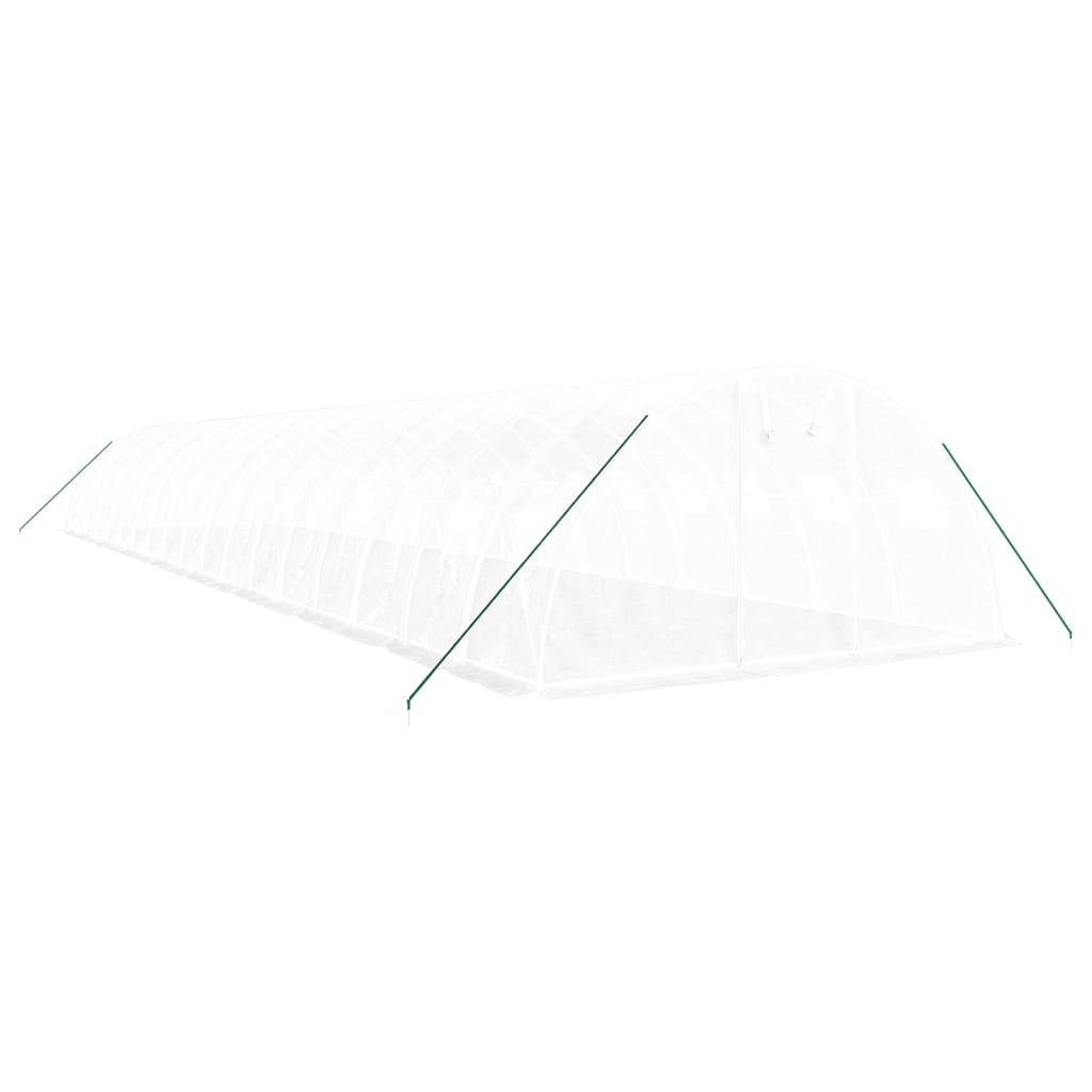 Šiltnamis su plieno rėmu, baltos spalvos, 18x4x2m, 72m² Šiltnamis su plieno rėmu, baltos spalvos, 18x4x2m, 72m² - Image 3