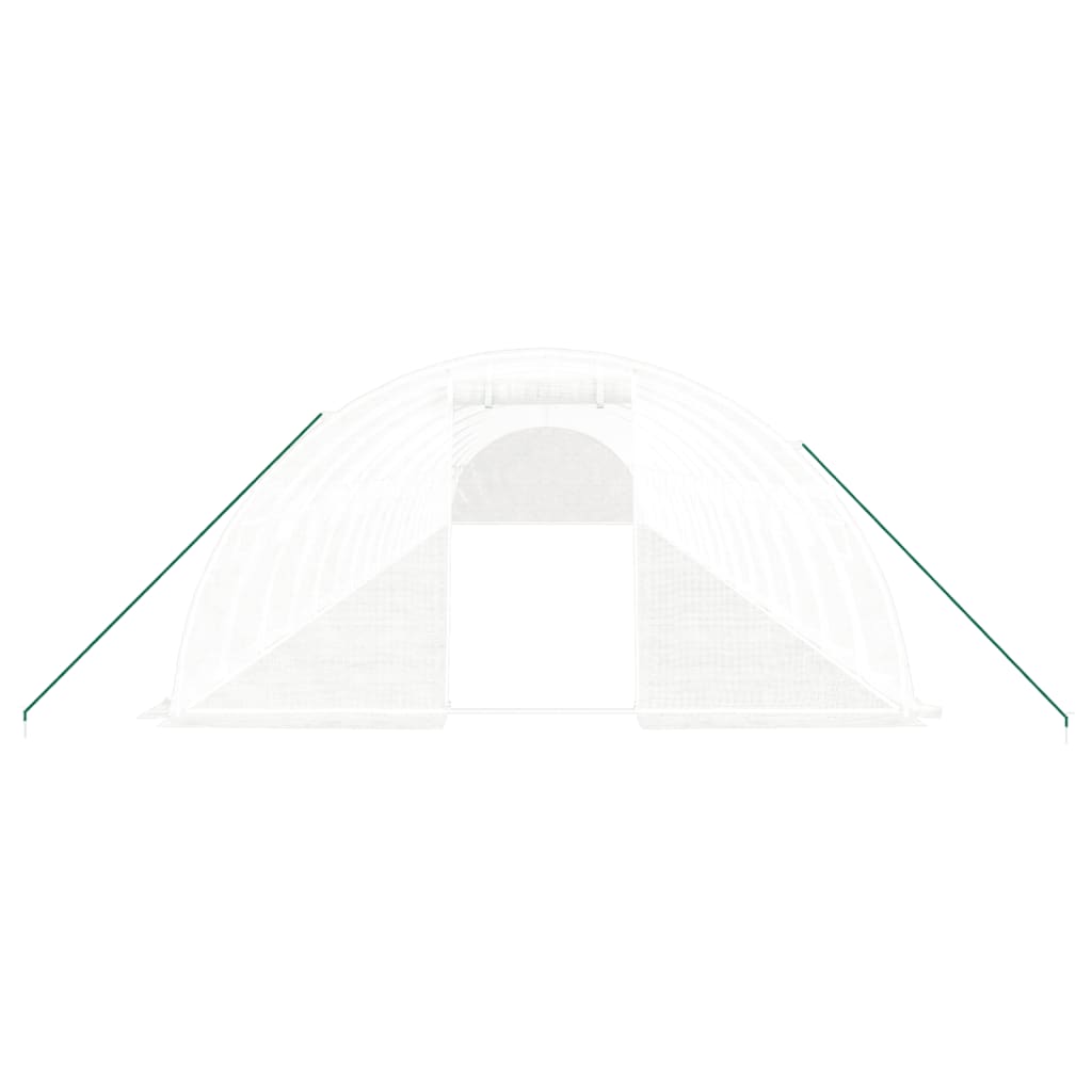 Šiltnamis su plieno rėmu, baltos spalvos, 18x4x2m, 72m² Šiltnamis su plieno rėmu, baltos spalvos, 18x4x2m, 72m² - Image 4