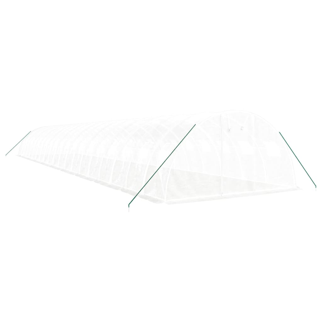 Šiltnamis su plieno rėmu, baltos spalvos, 20x4x2m, 80m² Šiltnamis su plieno rėmu, baltos spalvos, 20x4x2m, 80m² - Image 3