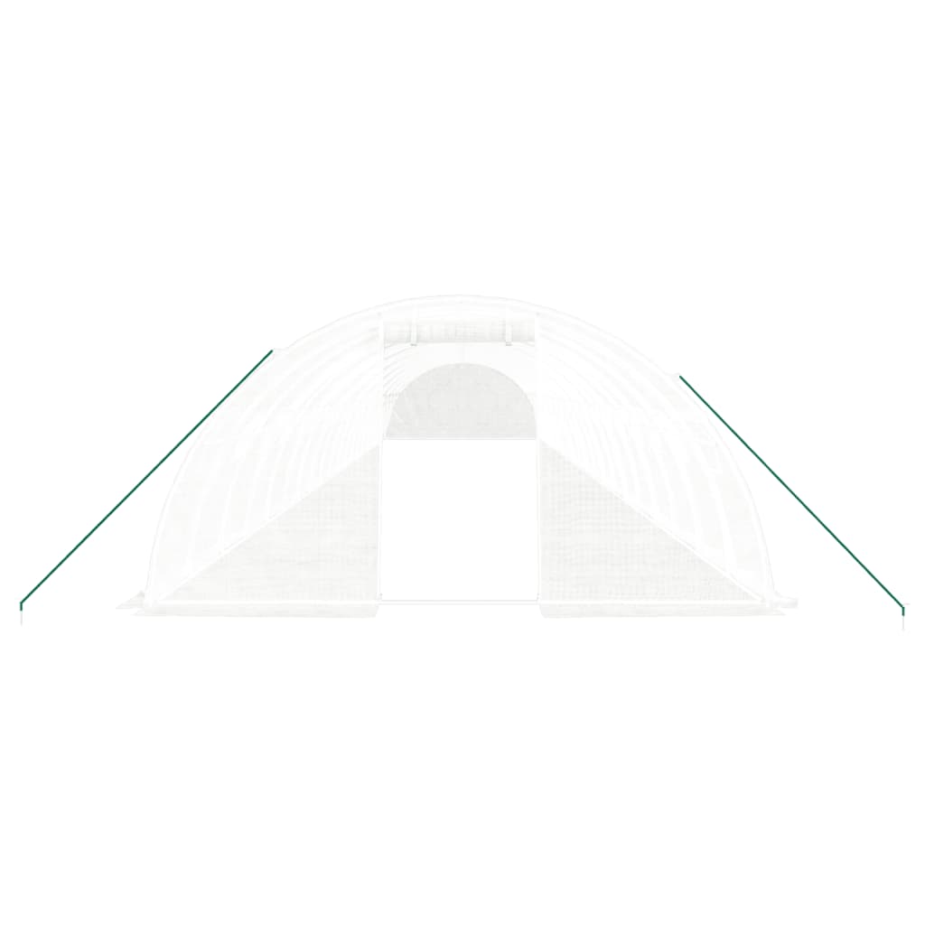 Šiltnamis su plieno rėmu, baltos spalvos, 20x4x2m, 80m² Šiltnamis su plieno rėmu, baltos spalvos, 20x4x2m, 80m² - Image 4