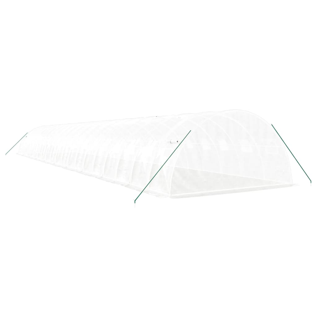 Šiltnamis su plieno rėmu, baltos spalvos, 20x4x2m, 80m² Šiltnamis su plieno rėmu, baltos spalvos, 20x4x2m, 80m² - Image 6