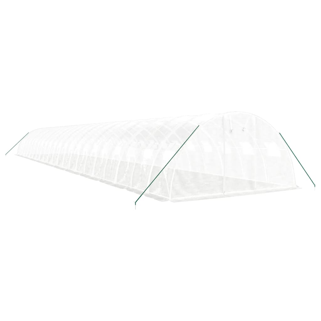 Šiltnamis su plieno rėmu, baltos spalvos, 22x4x2m, 88m² Šiltnamis su plieno rėmu, baltos spalvos, 22x4x2m, 88m² - Image 3