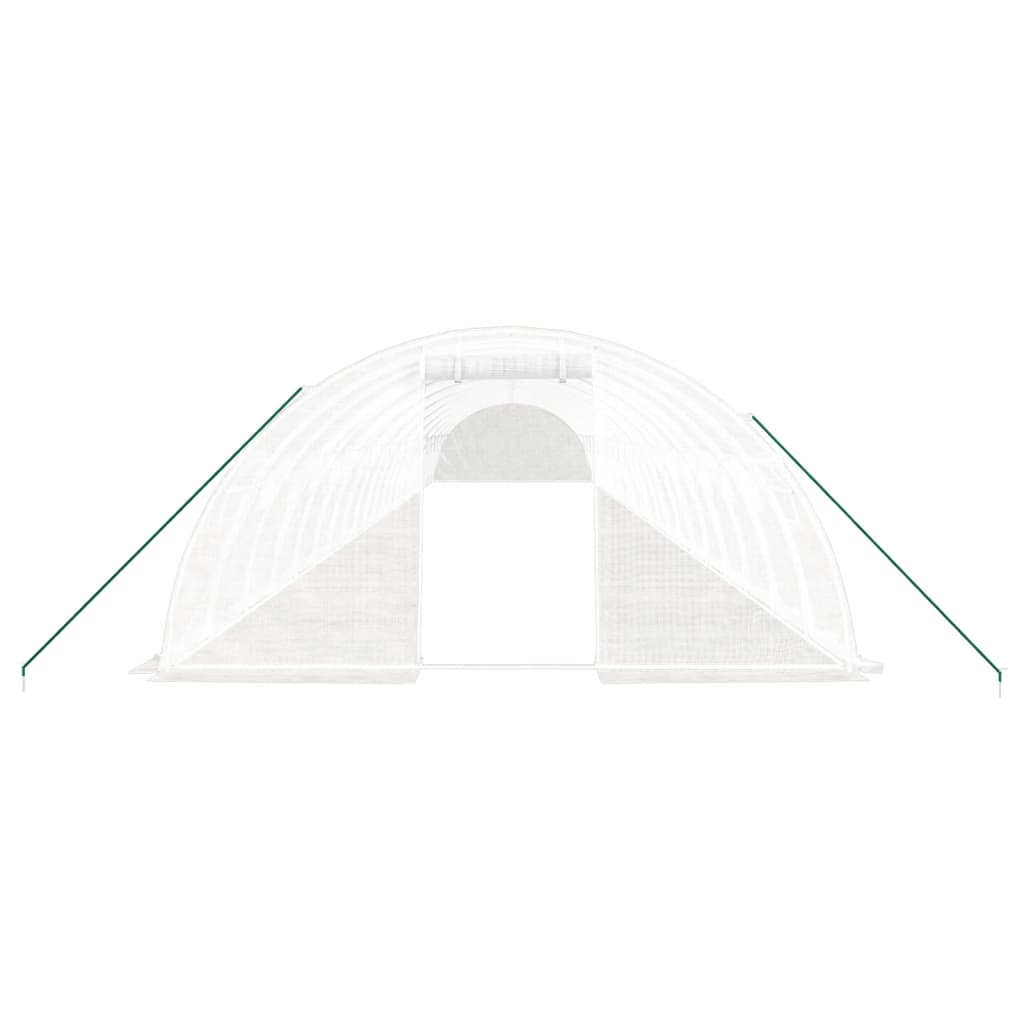 Šiltnamis su plieno rėmu, baltos spalvos, 22x4x2m, 88m² Šiltnamis su plieno rėmu, baltos spalvos, 22x4x2m, 88m² - Image 4