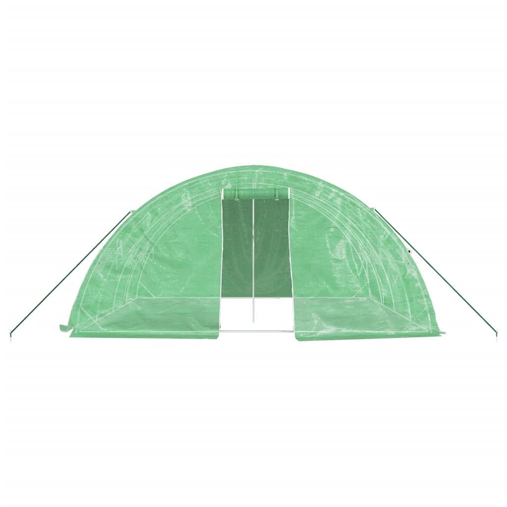 Šiltnamis su plieno rėmu, žalios spalvos, 5x4x2,3m, 20m² Šiltnamis su plieno rėmu, žalios spalvos, 5x4x2,3m, 20m² - Image 4