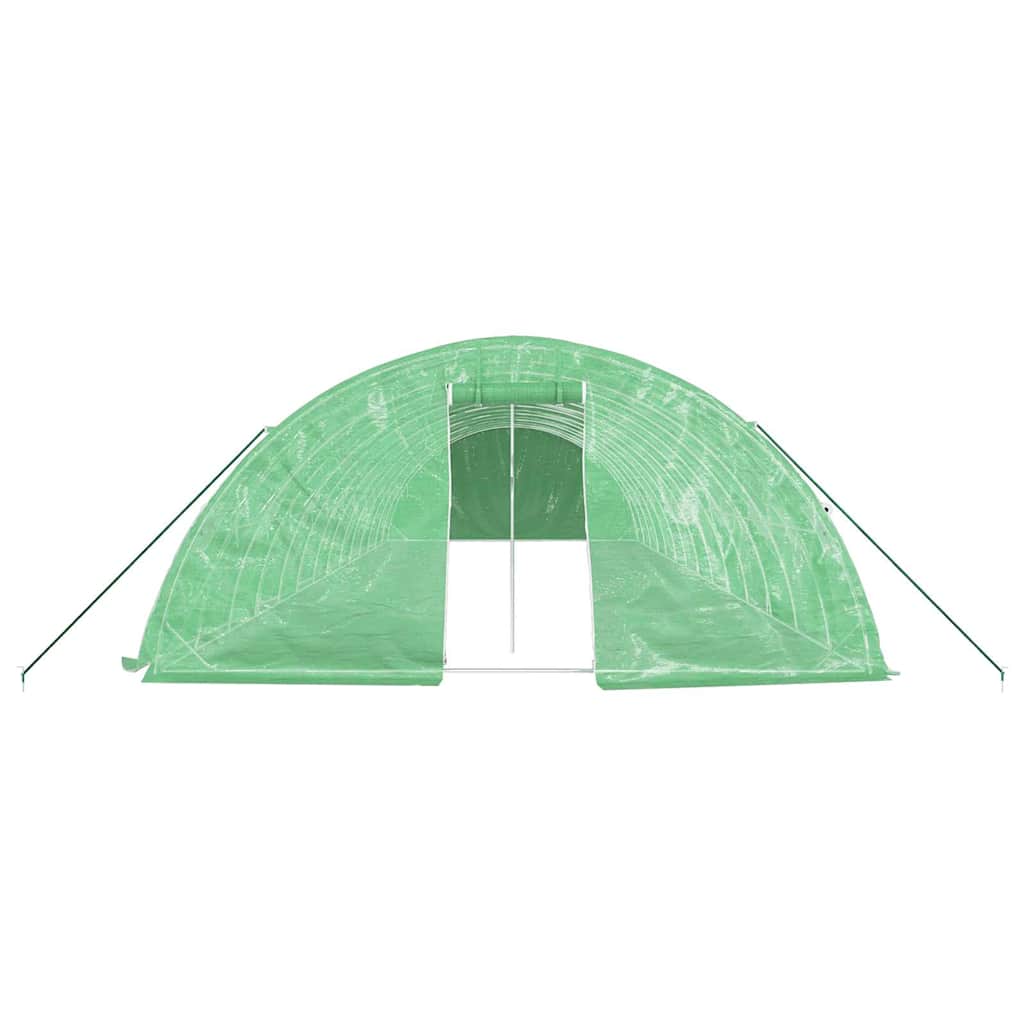 Šiltnamis su plieno rėmu, žalios spalvos, 14x5x2,3m, 70m² Šiltnamis su plieno rėmu, žalios spalvos, 14x5x2,3m, 70m² - Image 4