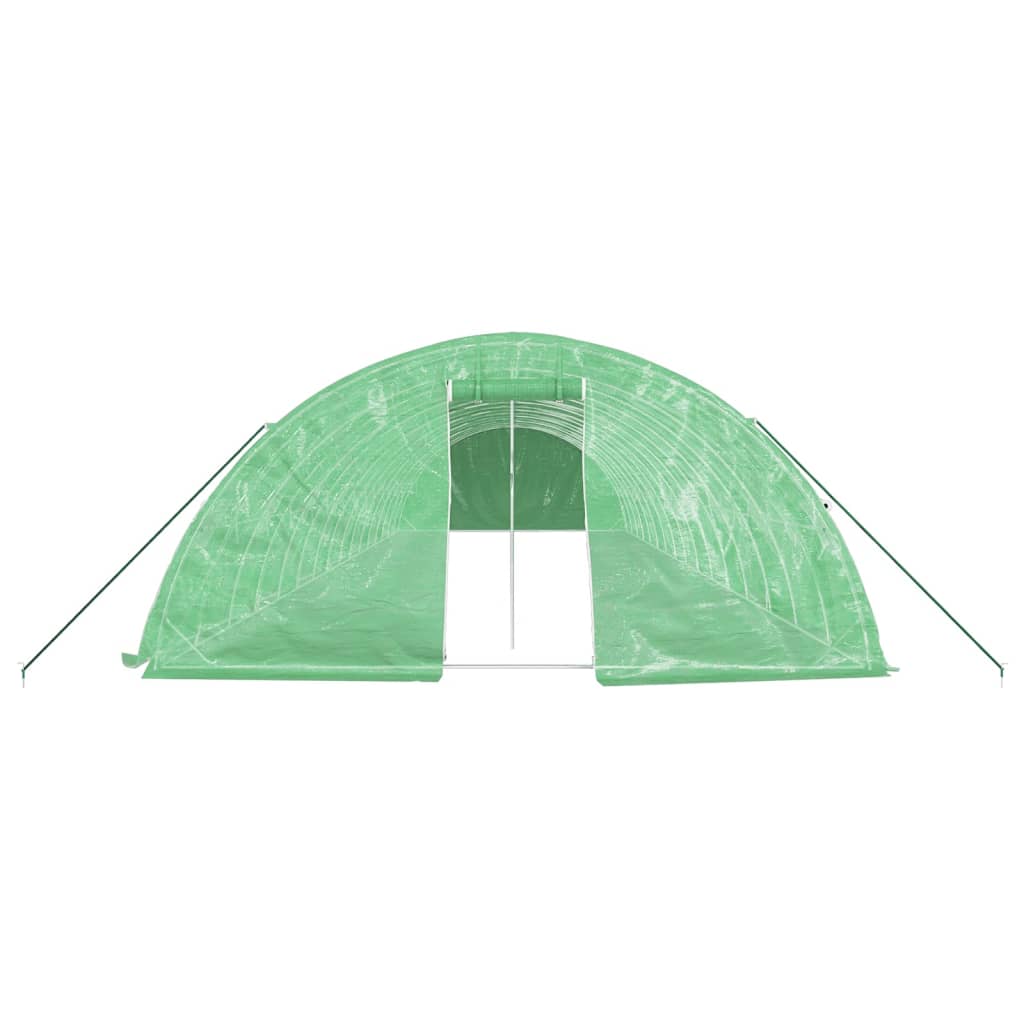 Šiltnamis su plieno rėmu, žalios spalvos, 16x5x2,3m, 80m² Šiltnamis su plieno rėmu, žalios spalvos, 16x5x2,3m, 80m² - Image 4